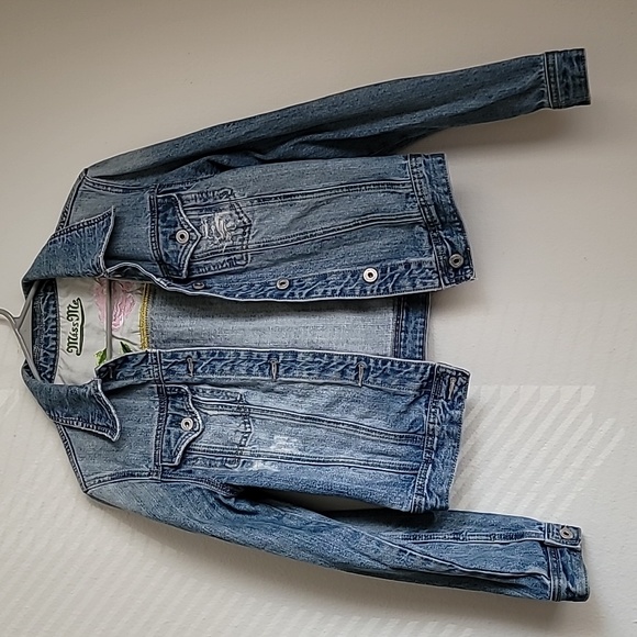 Miss Me Jackets & Blazers - Miss Me Womens Denim Jean Jacket Size L